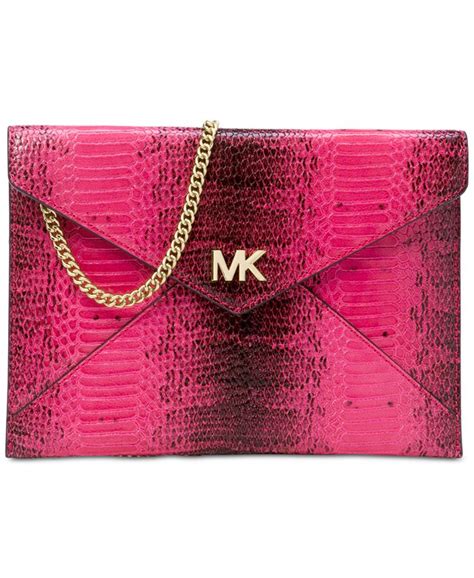 michael kors barbara medium envelope clutch|MICHAEL Michael Kors Barbara Medium Envelope Clutch .